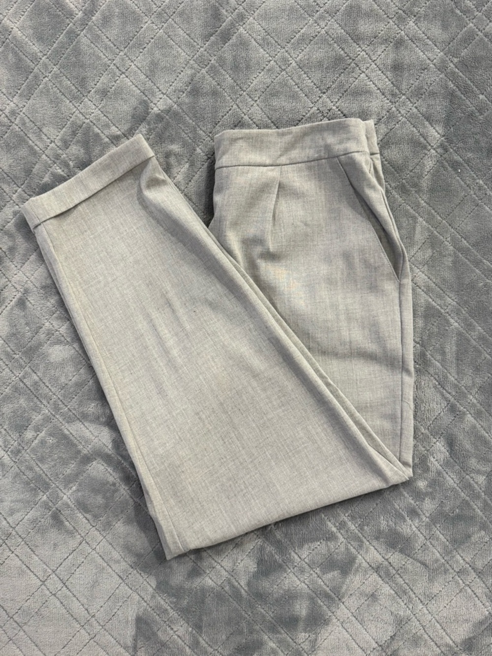 Forever 21 Light Gray Elastic Waist Pants